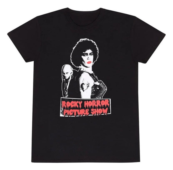 Rocky Horror Picture Show T-Shirt Frank N Niff Black Size M 1