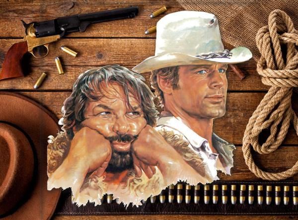 Bud Spencer & Terence Hill 3D Tin Sign Bud & Terence 45 x 45 cm