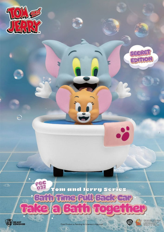 Tom & Jerry Pull Back Cars Bath Time Blind Box 6-Pack 2