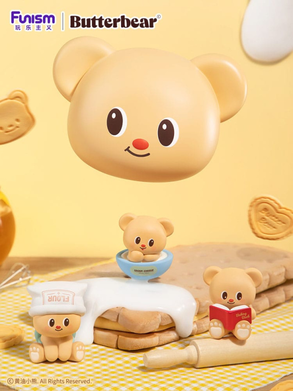 Butterbear Baked with Love Series Mini Figures 3-Pack Chubby Face 9 cm Display (6) 1