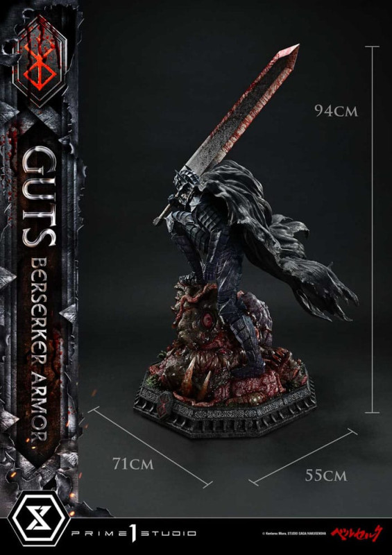 Berserk Ultimate Premium Masterline Series Statue 1/4 Guts, Berserker Armor Grunbeld vs. Guts 94 cm 5