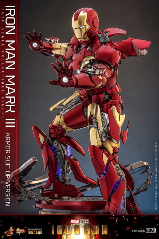 Iron Man Movie Masterpiece Diecast Action Figure 1/6 Iron Man Mark III (Armor Suit Up Version) 32 cm 8