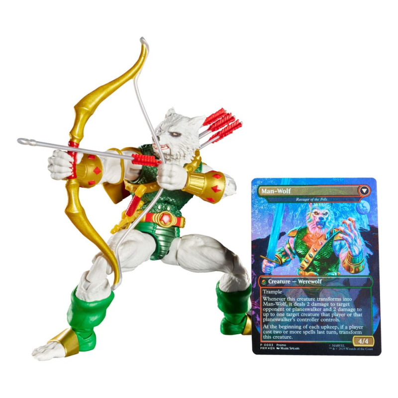 Marvel Legends Magic: The Gathering Action Figure Man-Wolf (plus Exclusive Foil Card) 15 cm 5