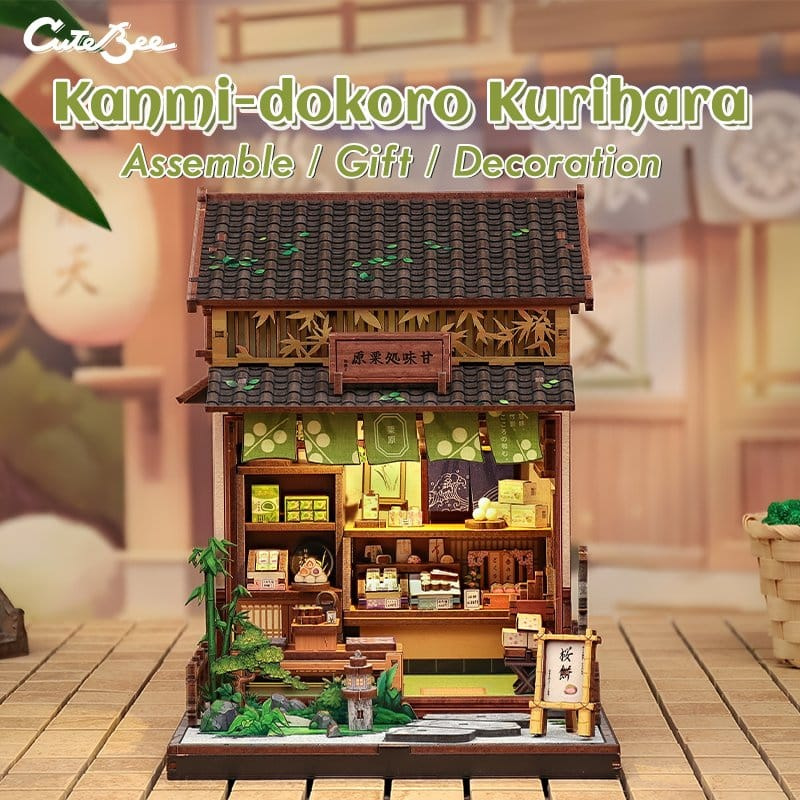 Miniature House Model Kit Kanmi-dokoro Kurihara 19 x 15 cm 9