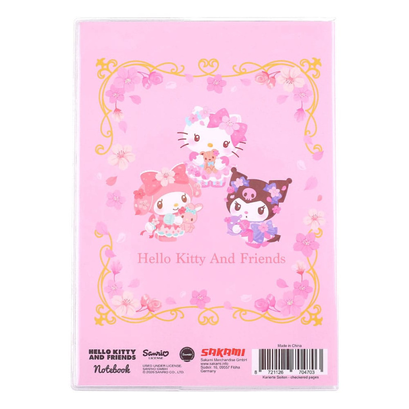 Sanrio Notebook Hello Kitty & Friends Sakura Series Holographic Checkered 1