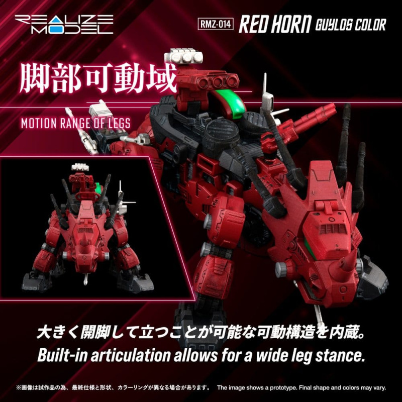 Zoids Plastic Model Kit 1/100 RMZ-014 Red Horn Guylos Color 22 cm 4