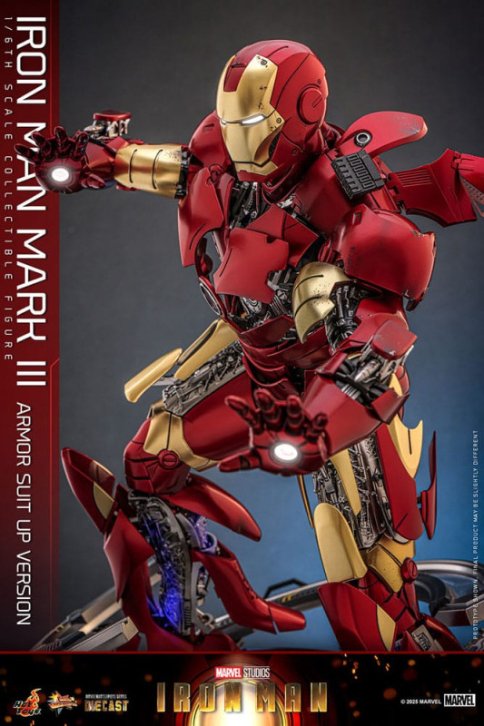 Iron Man Movie Masterpiece Diecast Action Figure 1/6 Iron Man Mark III (Armor Suit Up Version) 32 cm 4