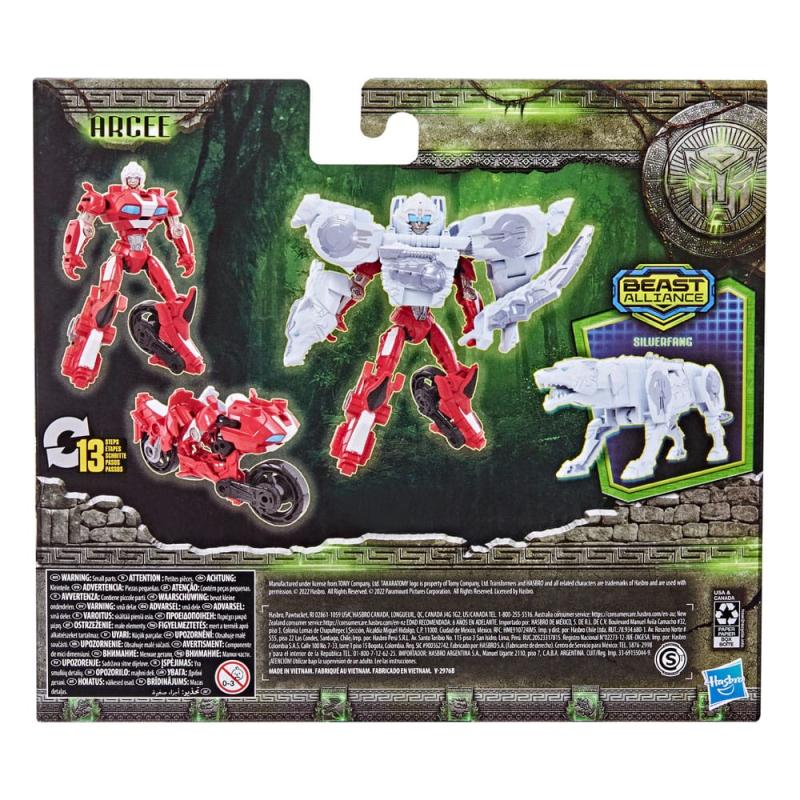 Transformers: Rise of the Beasts Beast Alliance Combiner Action Figure 2-Pack Arcee & Silverfang