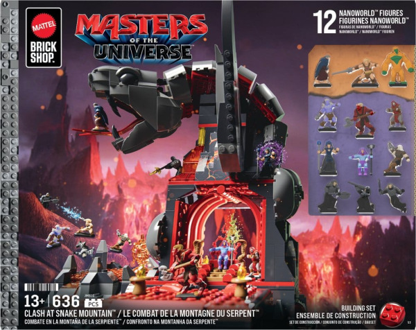 Masters of the Universe Mattel Brick Shop Construction Set Snake Mountain 5