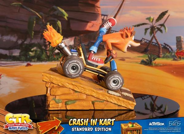 Crash Team Racing Nitro-Fueled Statue Crash in Kart 31 cm