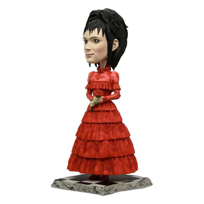 Beetlejuice Beetlejuice Head Knocker Bobble-Head Lydia Wedding 20 cm