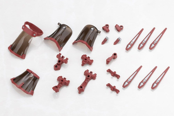 Kotobukiya M.S.G. Model Kit Accessory Set Mission Cloak Deep Red Ver. 4 cm 4