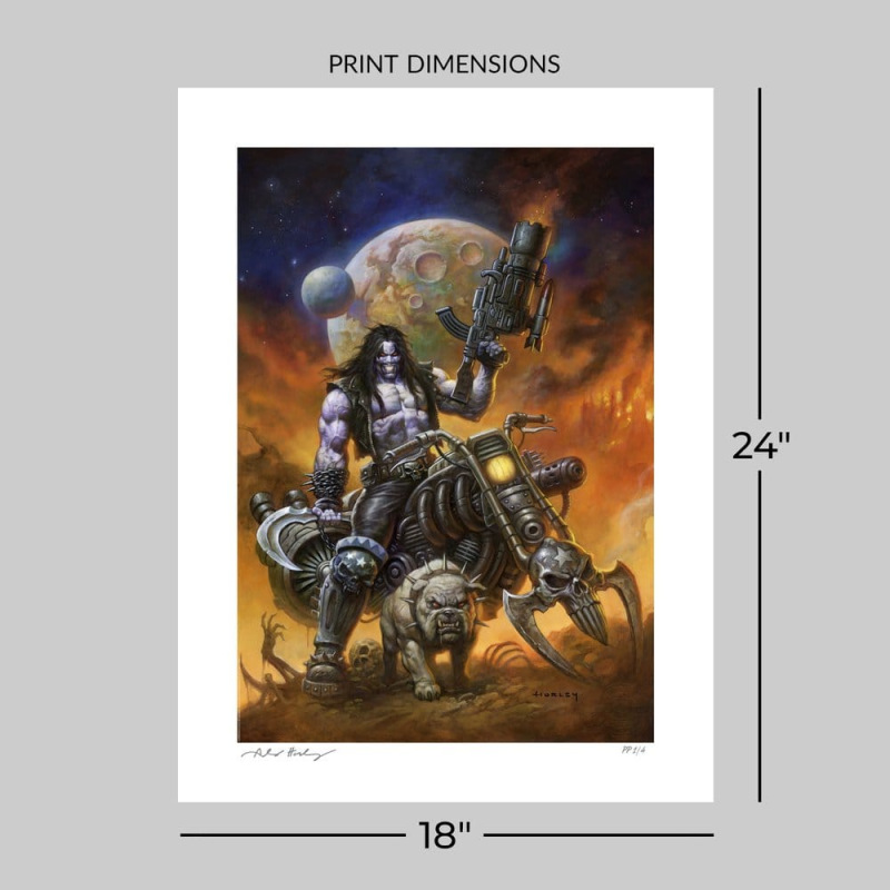 DC Comics Fine Art Print Lobo™: The Main Man by Alex Horley 46 x 61 cm - unframed 6