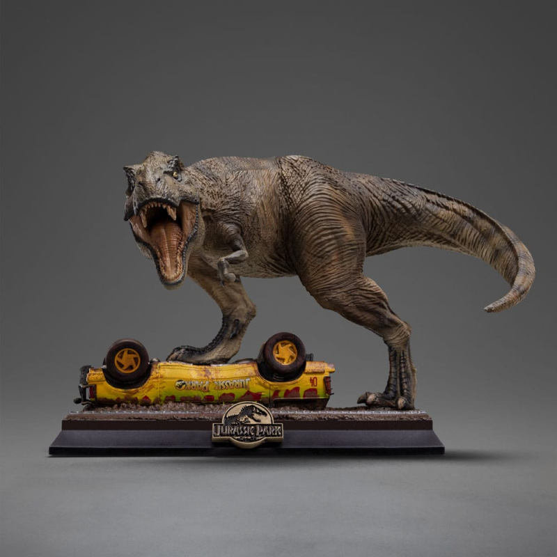 Jurassic Park Icons Statue T-Rex Attack 15 cm 1