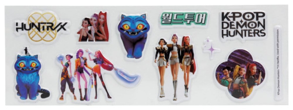 KPop Demon Hunters Stationery Set 10-Pack Golden 9