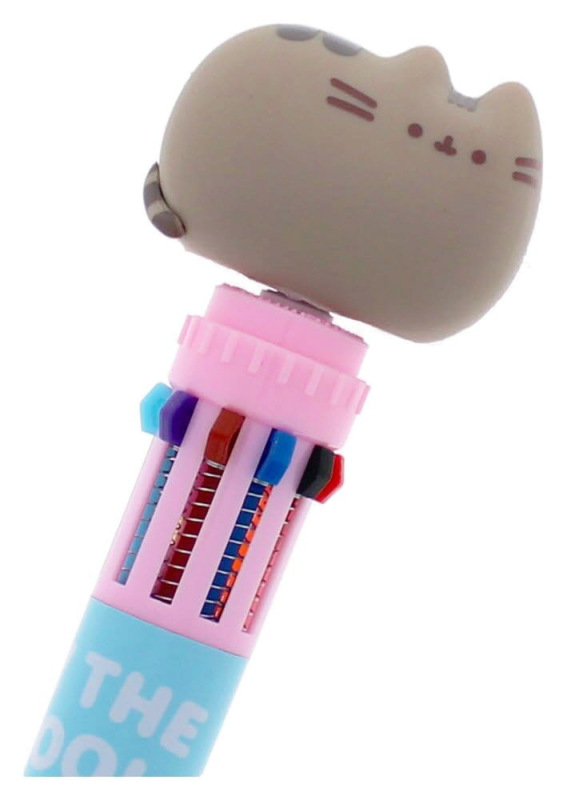 Pusheen Multi Colour Pen Spinny By The Pool Blue 3