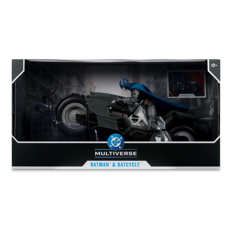 The Flash DC Multiverse Vehicle Batcycle with Batman 5
