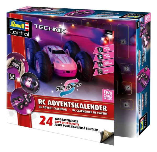 Revell Control Advent Calendar RC Stunt Car Flip Racer 16 cm 1