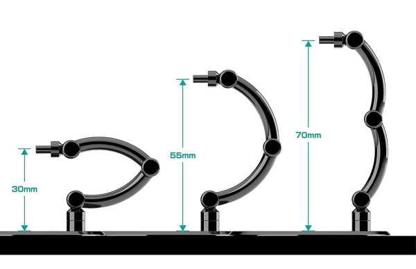 The Simple Stand Mini Nendoroid More for Mini Figures & Models mini Black 4er-Pack 9