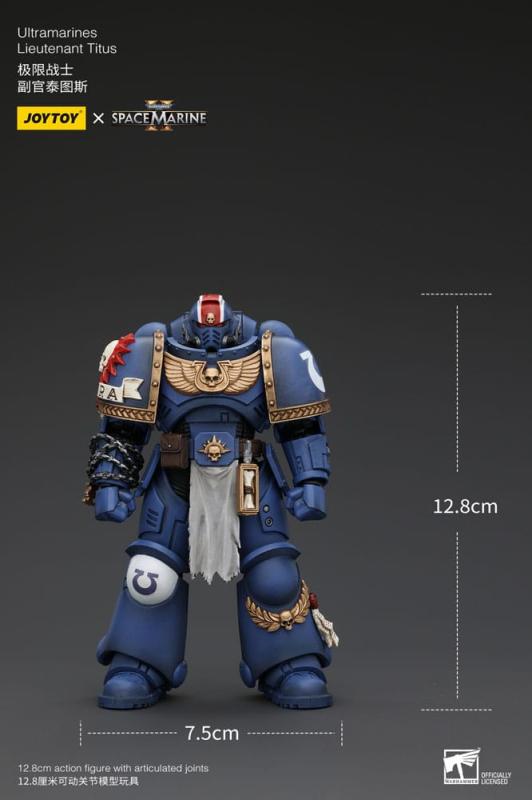 Warhammer 40k Action Figure 1/18 Uitramarines Lieutenant Titus 13 cm