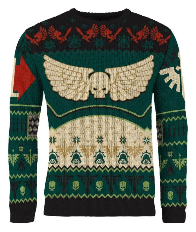 Warhammer 40,000 Christmas Sweater Dark Angels Size XL 6