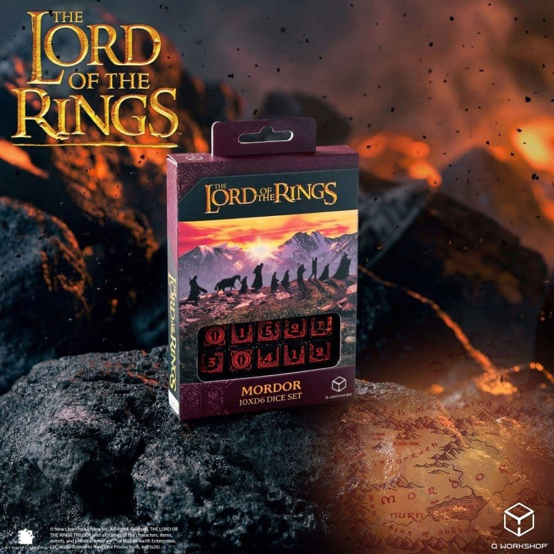The Lord of the Rings: 10 D6 Dice Set Mordor 1