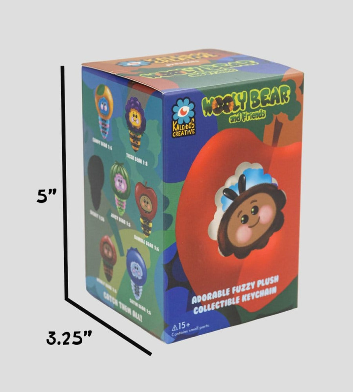 Wooly Bear and Friends Plush Keychain S1 7 cm Blind Box Display (6) 8