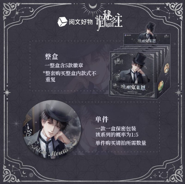 Lord of the Mysteries Blind Box Pin Badge Display (5) 1