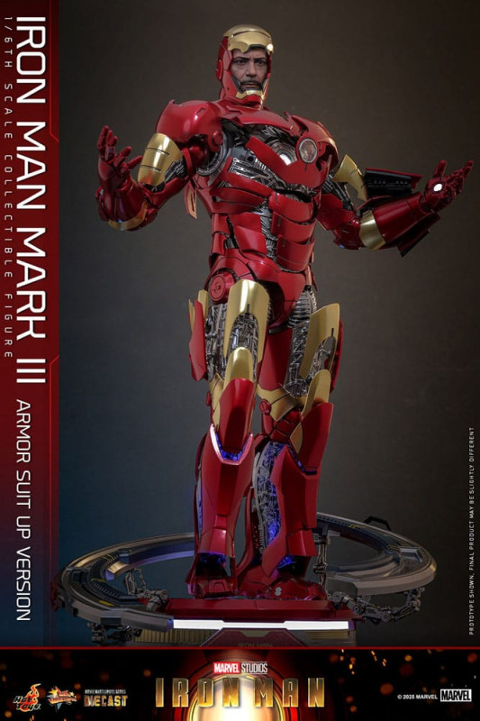 Iron Man Movie Masterpiece Diecast Action Figure 1/6 Iron Man Mark III (Armor Suit Up Version) 32 cm 3