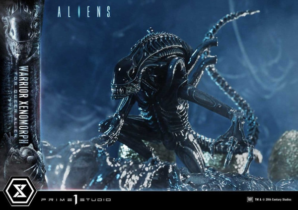 Aliens (Film) Ultimate Diorama Masterline Statue Warrior Xenomorph for Queen Alien 23 cm 3