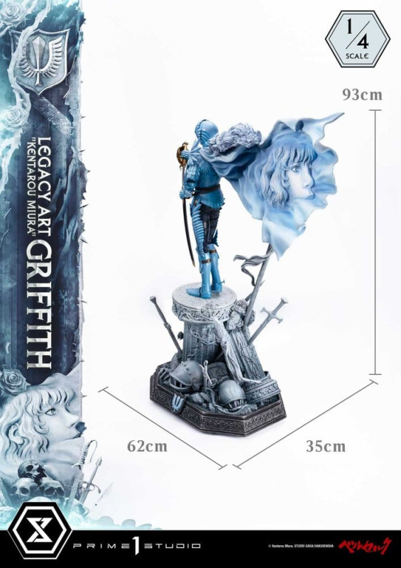Berserk Legacy Art "Kentarou Miura" Statue 1/4 Griffith 93 cm 6
