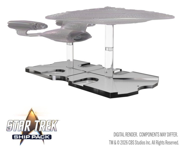 Star Trek Ship Pack Boxed prepainted Miniatures U.S.S. Enterprise - 60th Anniversary Edition 22 cm 3