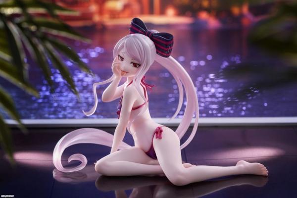 Overlord PVC Statue Desktop Cute Figure Shalltear Swimsuit Ver. 13 cm 1