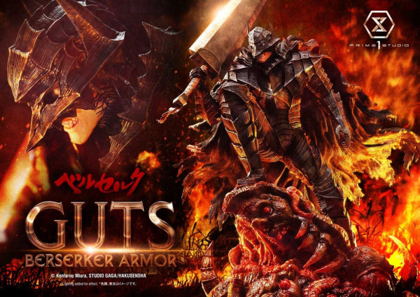 Berserk Ultimate Premium Masterline Series Statue 1/4 Guts, Berserker Armor Grunbeld vs. Guts 94 cm 1