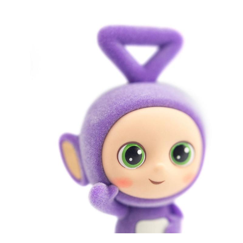 Teletubbies Cheebee Mini figure Tinky Winky Flocked 6 cm 4