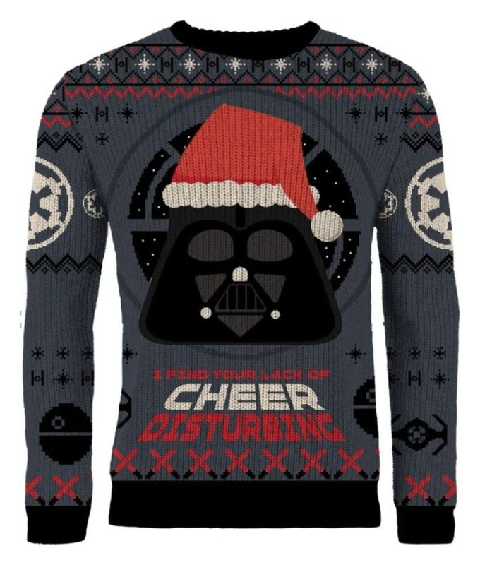 Star Wars Christmas Sweater Darth Vader Size S 3