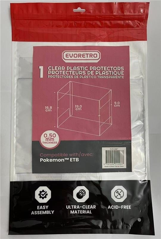 Evoretro PET Display Case Protector for Pokémon ETB (1-Pack) 5
