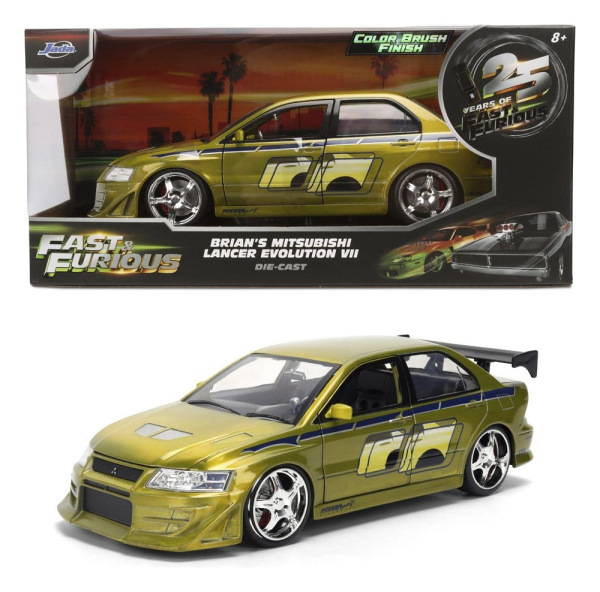 Fast & Furious Diecast Model 1/24 Anniversary Mitsubishi 9 cm 1