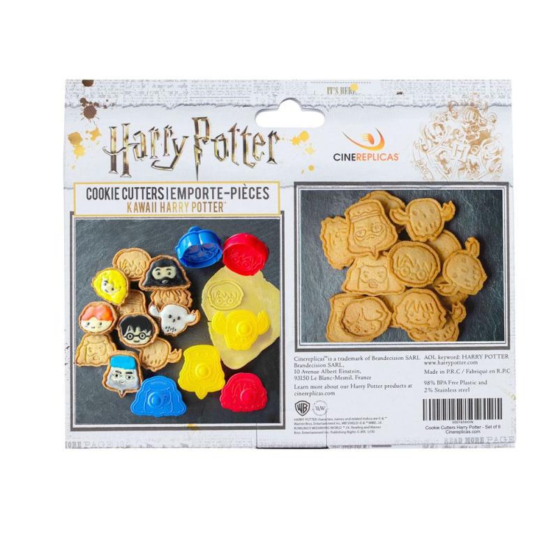 Harry Potter Cookie Cutter / Cookie Stamp 6-Pack Kawaii