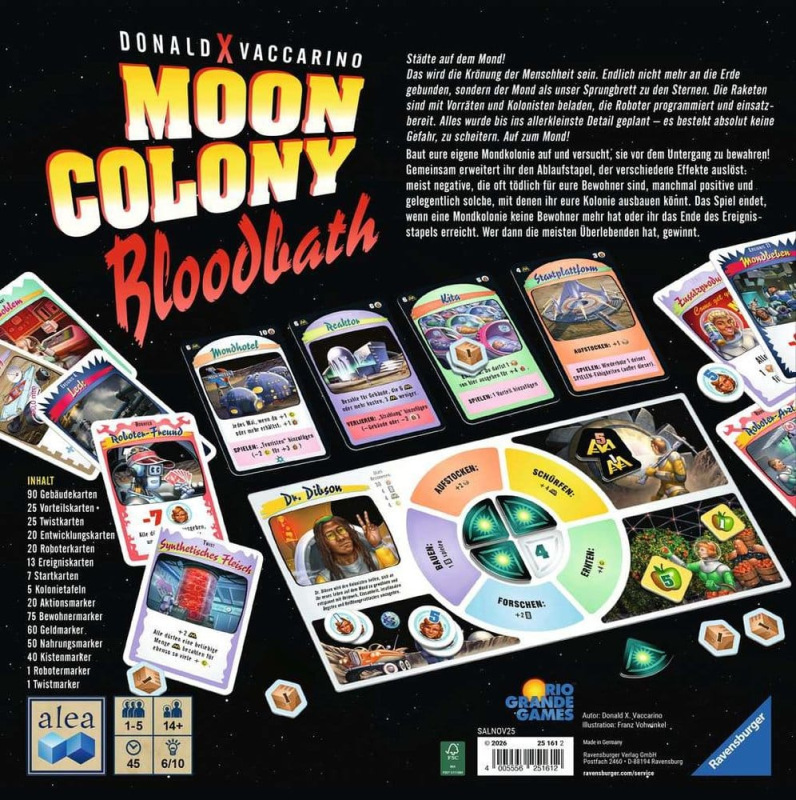 Moon Colony Bloodbath Board Game *German Version* 1