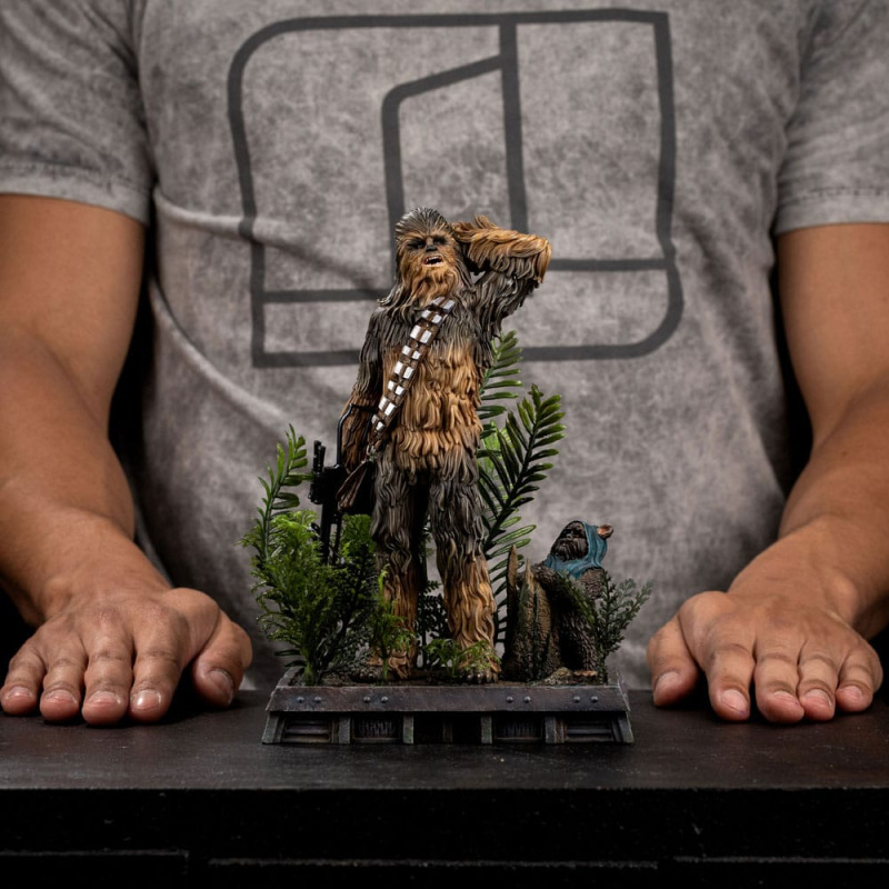 Star Wars Episode VI Art Scale Statue 1/10 Chewbacca and Tokkat 22 cm 11