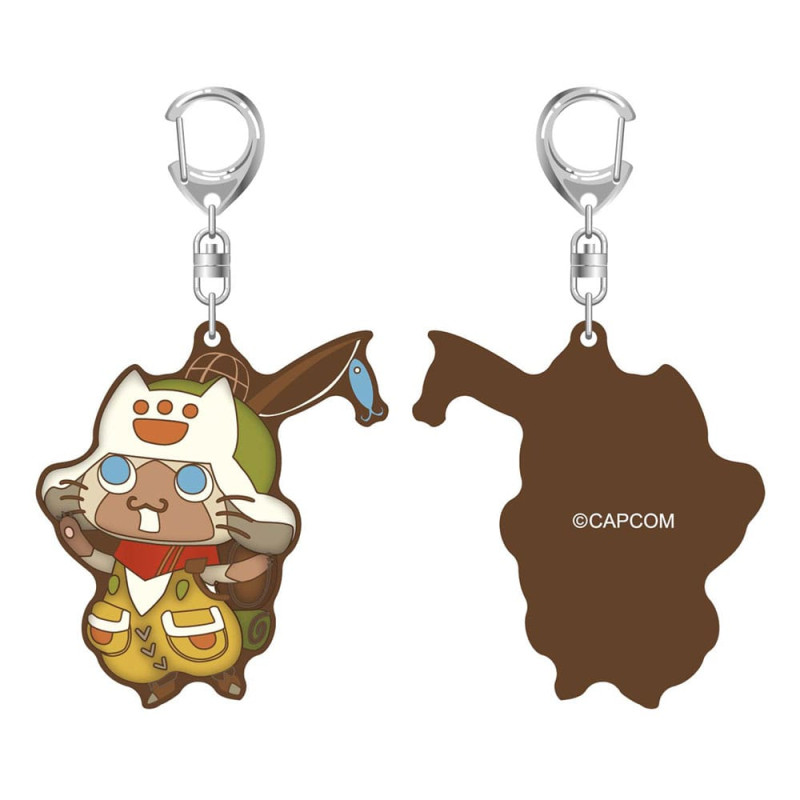 Monster Hunter Wilds Rubber Keychain Palico 7 cm