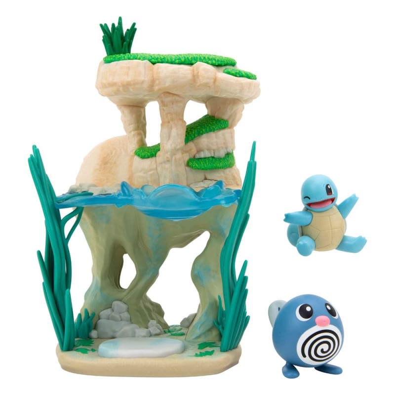 Pokémon Environment Set Shoreside Lake & Poliwag & Squirtle 5 cm 1