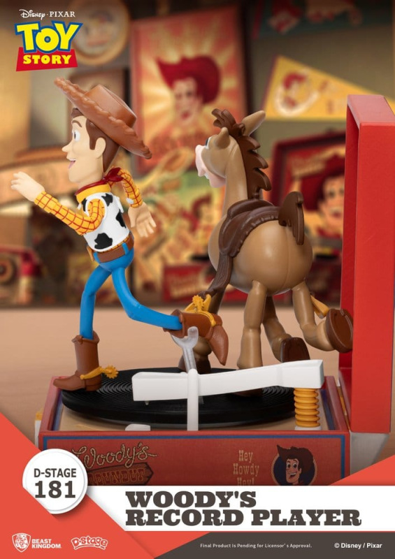 Toy Story Record Player Series PVC figure Woody's Record Player 13 cm 6