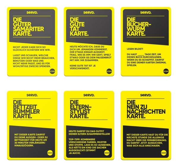 SERVD Card Game Kids vs Parents *German Version* 3