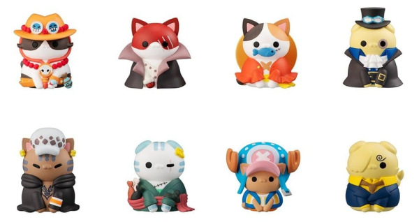 One Piece Mega Cat Project Mini Figures NyanPieceNyan! I'm gonna be king of Paw-rates!! Blind Box As