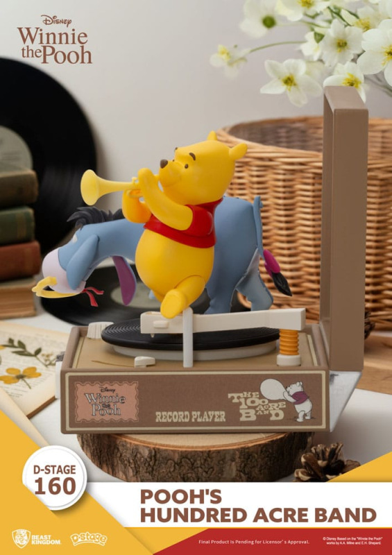 Winnie the Pooh Record Player Series PVC figure Pooh's Hundred Acre Band 12 cm 2