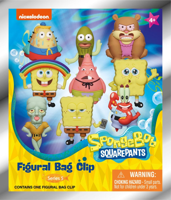 Nickelodeon Classics 3D PVC Bag Clips Series 5 SpongeBob SquarePants Display (24) 2