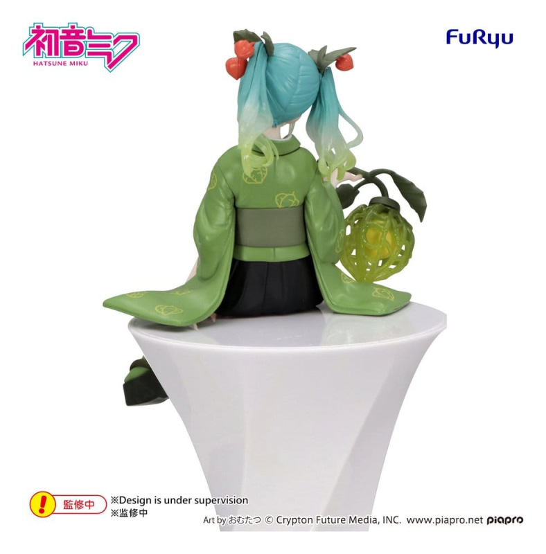 Hatsune Miku Noodle Stopper PVC Figure Flower Fairy Winter Cherry Green Color Ver. 15 cm 3