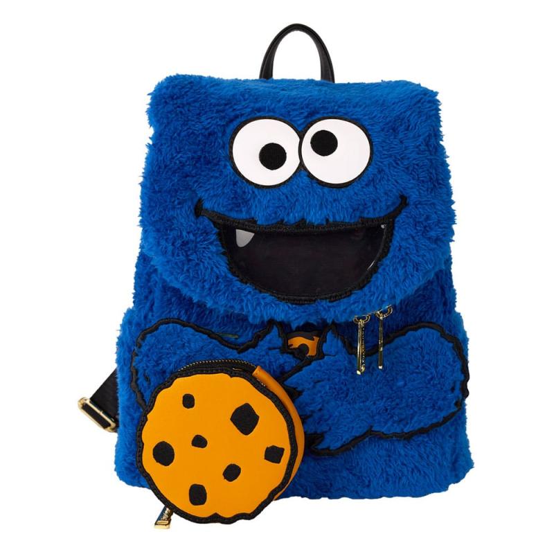 Sesame Street by Loungefly Plush Mini Backpack Cookie Monster 3